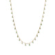 14KT YELLOW GOLD & GREEN GARNET NECKLACE