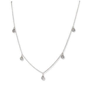 PLATINUM DANGLING DIAMOND-BY-THE-YARD