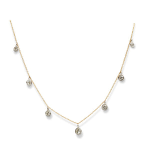 18KT/PLATINUM DANGLING DIAMOND-BY-THE-YARD