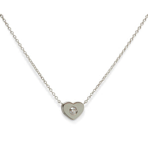 TIFFANY & CO. SILVER & DIAMOND NECKLACE