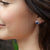 PLATINUM SAPPHIRE & DIAMOND EARRINGS