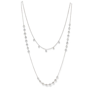 18KT ROUND ROSE CUT DIAMOND NECKLACE