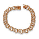 VINTAGE 14KT YELLOW GOLD CLASSIC CHARM BRACELET