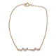 14KT DIAMOND ACCENTED BAR BRACELET