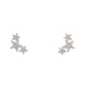 14KT TRIPLE STAR EARRINGS