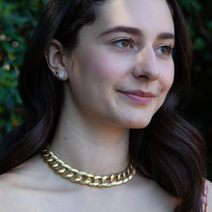 18KT YELLOW GOLD SEAMLESS LINK NECKLACE