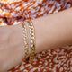 VINTAGE 14KT YELLOW GOLD CURBLINK BRACELET