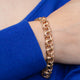 VINTAGE 14KT YELLOW GOLD CLASSIC CHARM BRACELET