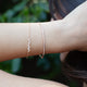 14KT DIAMOND ACCENTED BAR BRACELET