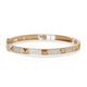 14KT YELLOW GOLD & DIAMOND BANGLE BRACELET