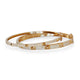 14KT YELLOW GOLD & DIAMOND BANGLE BRACELET