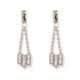 14KT WHITE GOLD & DIAMOND DANGLE EARRINGS
