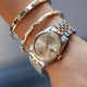 14KT YELLOW GOLD & DIAMOND BANGLE BRACELET