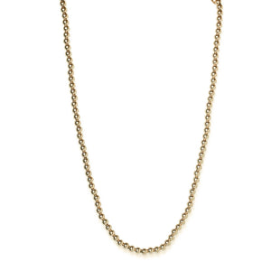 14KT GOLD BEADED NECKLACE