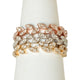 14KT & DIAMOND LEAF STACKING BANDS