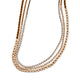 14KT WHITE GOLD BEZEL SET  DIAMOND RIVIERA NECKLACE