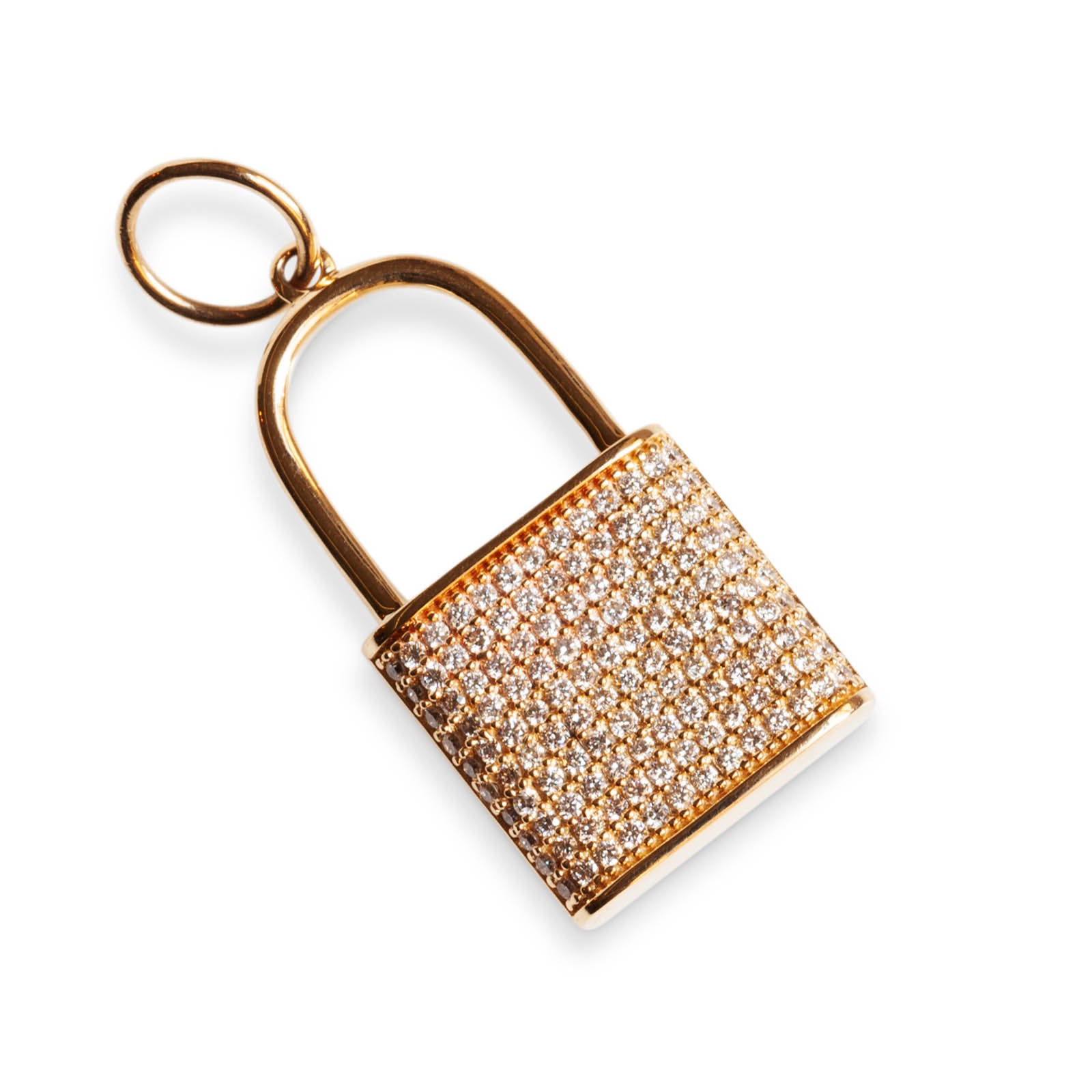 gold diamond padlock