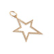 14KT YELLOW GOLD & DIAMOND STAR CHARM