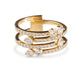 14KT YELLOW GOLD & DIAMOND  BAND RING
