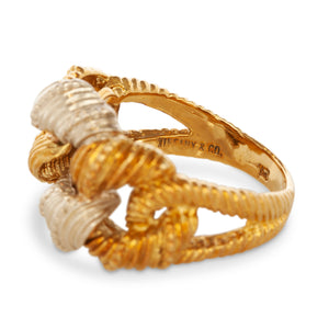 18KT WHITE & YELLOW GOLD TIFFANY & COMPANY RING