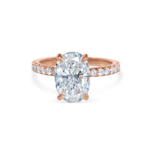 3.01CT OVAL DIAMOND ENGAGEMENT RING