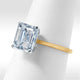 2.92CT EMERALD CUT DIAMOND ENGAGEMENT RING