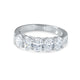 1.57CT PLATINUM & DIAMOND FIVE STONE OVAL BAND RING