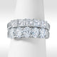 1.57CT PLATINUM & DIAMOND FIVE STONE OVAL BAND RING