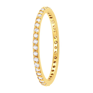 14KT DIAMOND ETERNITY BANDS WITH .33CTS