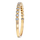 14KT BEZEL SET STACKING BANDS .25CT