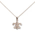 14kt Rose Gold Diamond Fleur-de-Lis Pendant Necklace