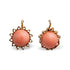 Vintage Angelskin Coral Sphere Earrings